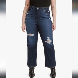 LEVI'S Ribcage Straight‎ Ankle Womens Jeans Size 16W